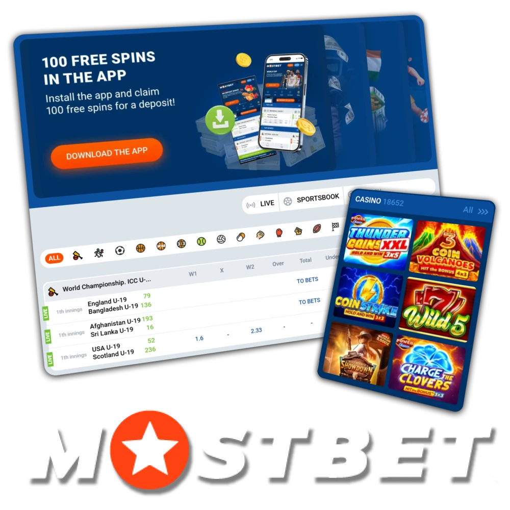 Join the premier platform for Mostbet India sports betting and online casino entertainment.