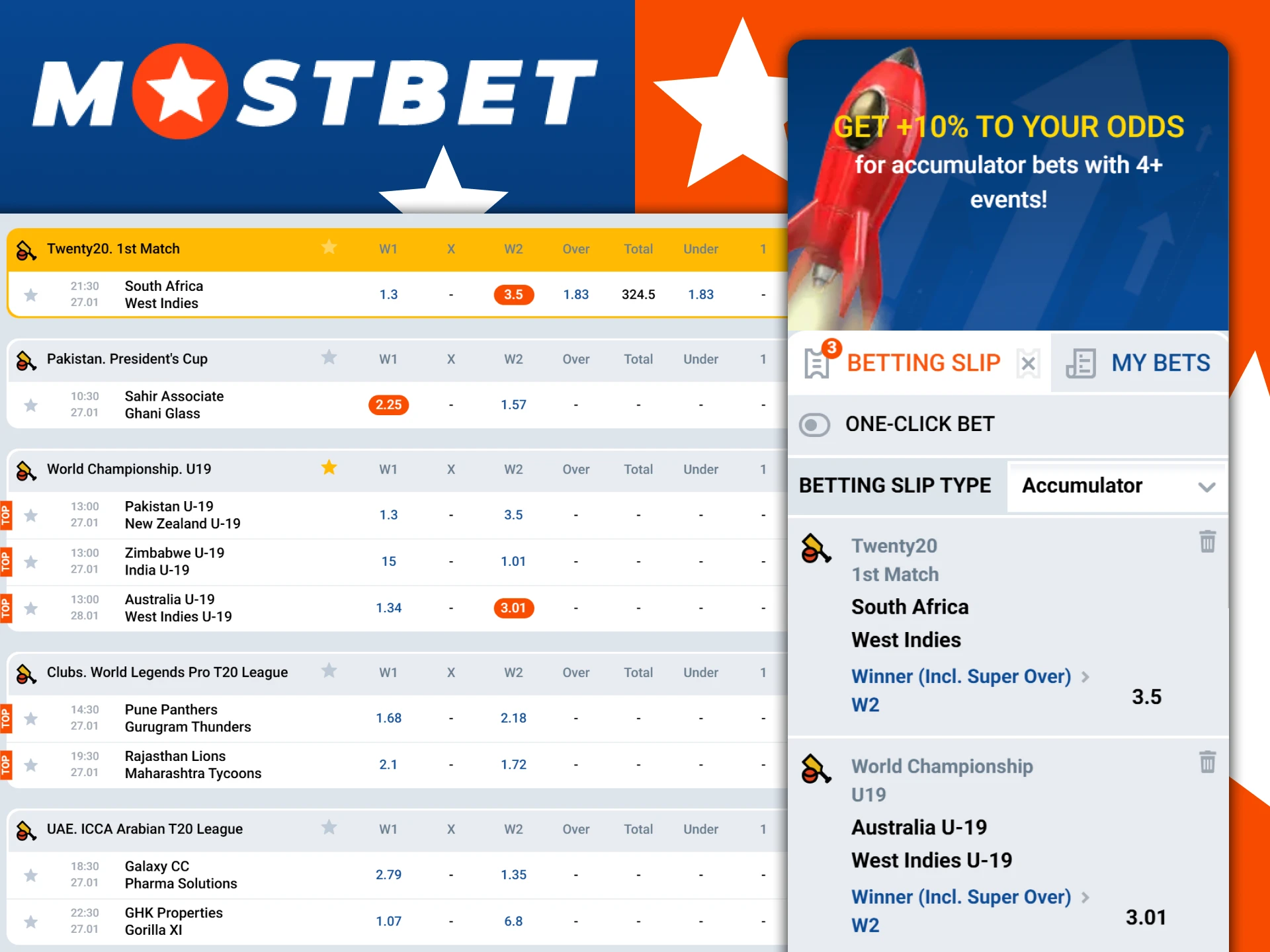Follow multiple events simultaneously using the multi live feature at Mostbet India.